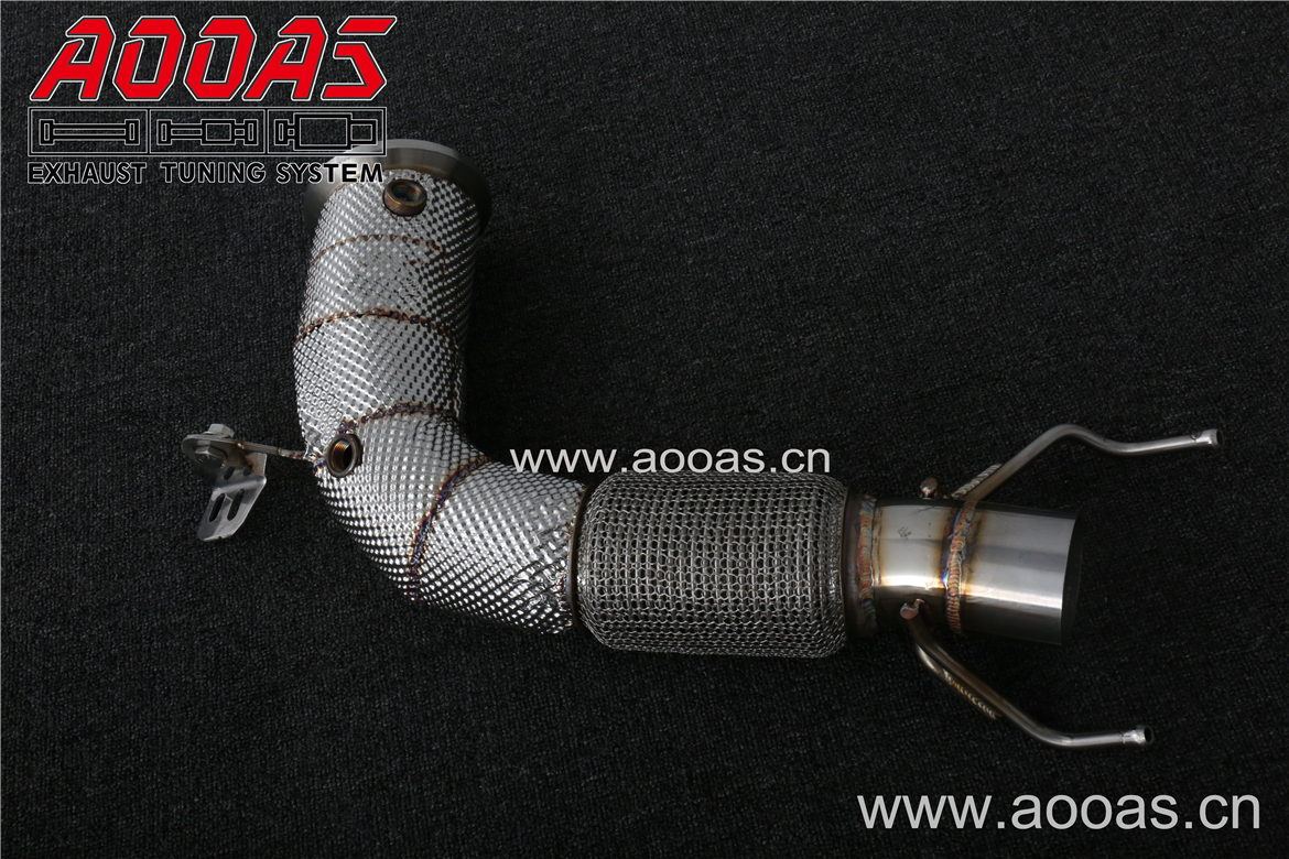 迷你库珀S F60 2.0T   All SS304 / Catless Downpipe With Heat Shield 